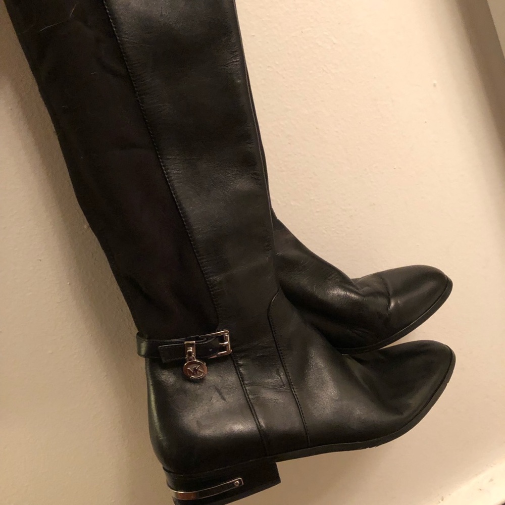 Michael Kors’ Hamilton tall side zip riding boots
